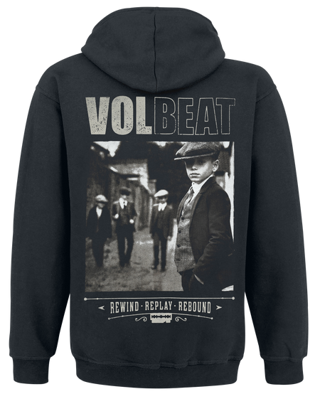 Sweat-shirt à capuche  de Volbeat - Cover - Rewind, Replay, Rebound - M à 5XL - pour Homme - noir - Volbeat - View 2