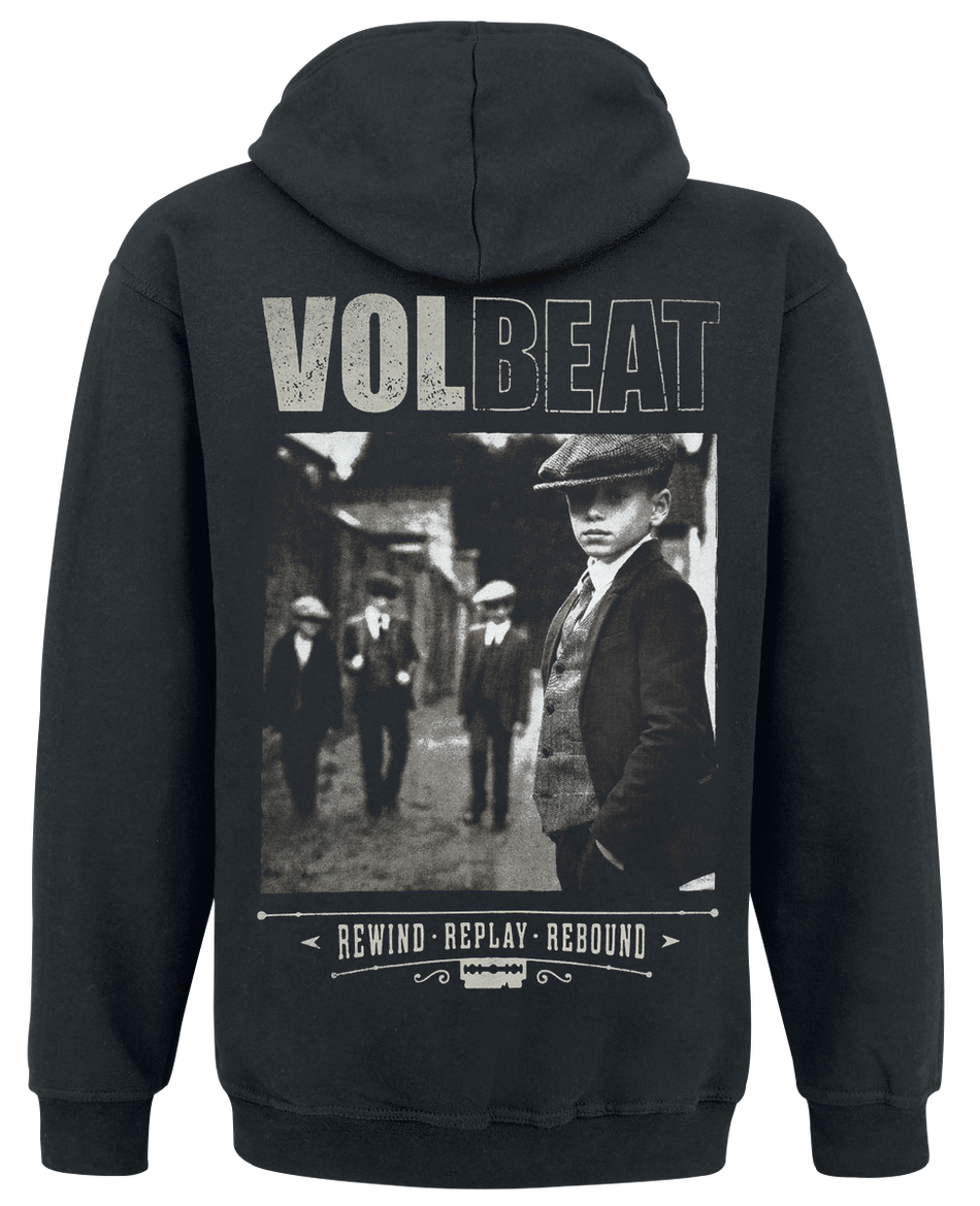 Sweat-shirt à capuche  de Volbeat - Cover - Rewind, Replay, Rebound - M à 5XL - pour Homme - noir - Volbeat - View 2