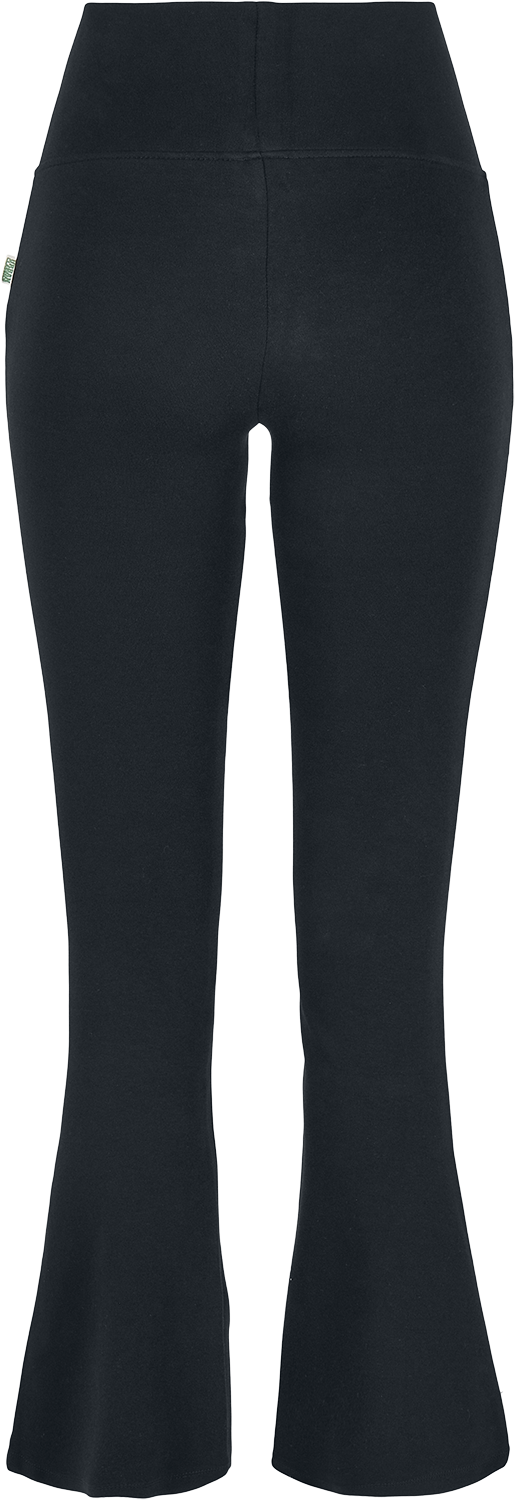 Legging  de Urban Classics - Leggings Évasé Organique Interlock - XS à 4XL - pour Femme - noir - Urban Classics - View 2
