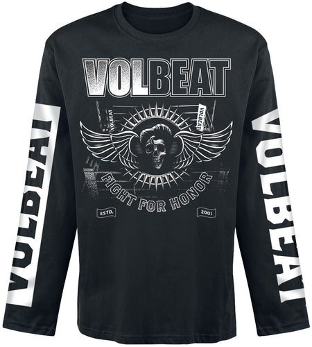 T-shirt manches longues  de Volbeat - Fight For Honor - S à 3XL - pour Homme - noir - Volbeat