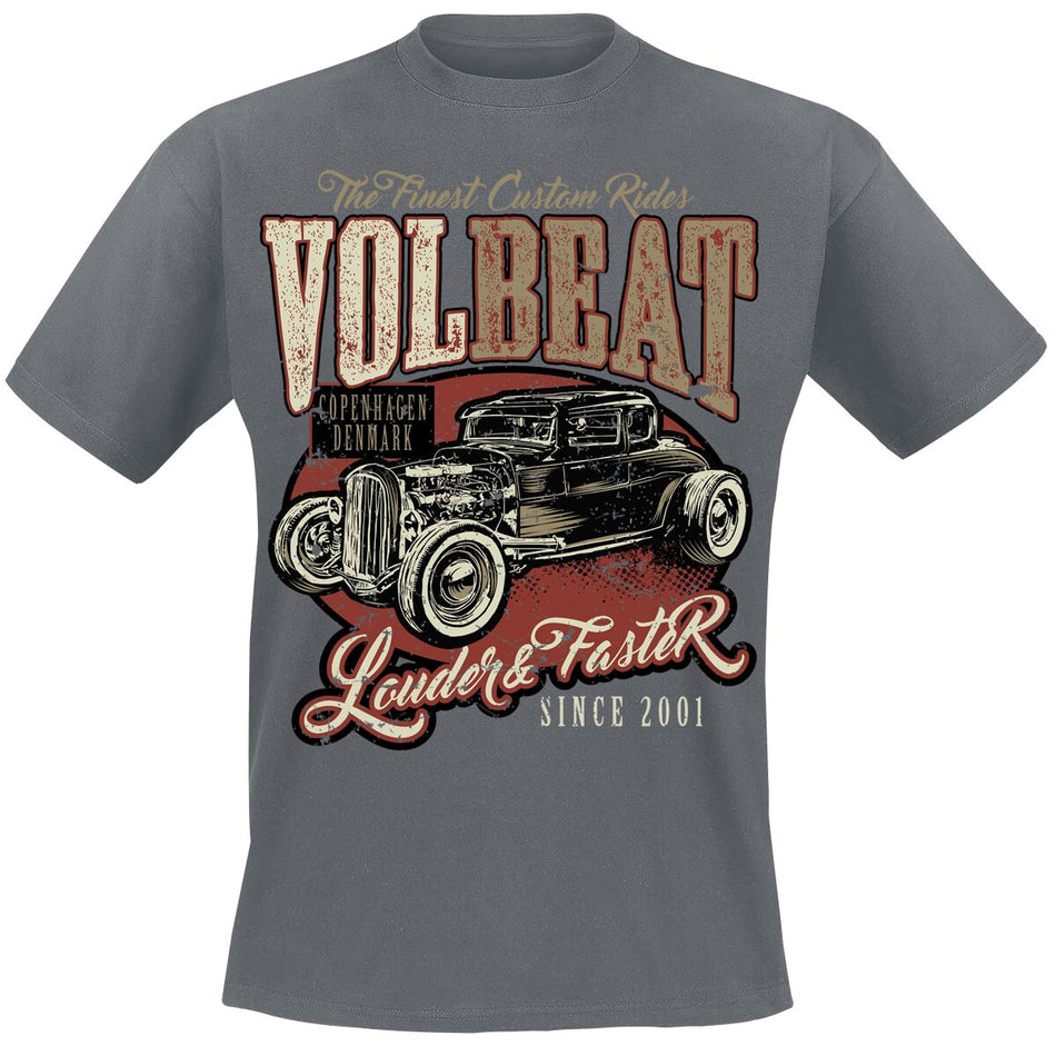 T-Shirt Manches courtes  de Volbeat - Louder And Faster - S à XXL - pour Homme - gris - Volbeat