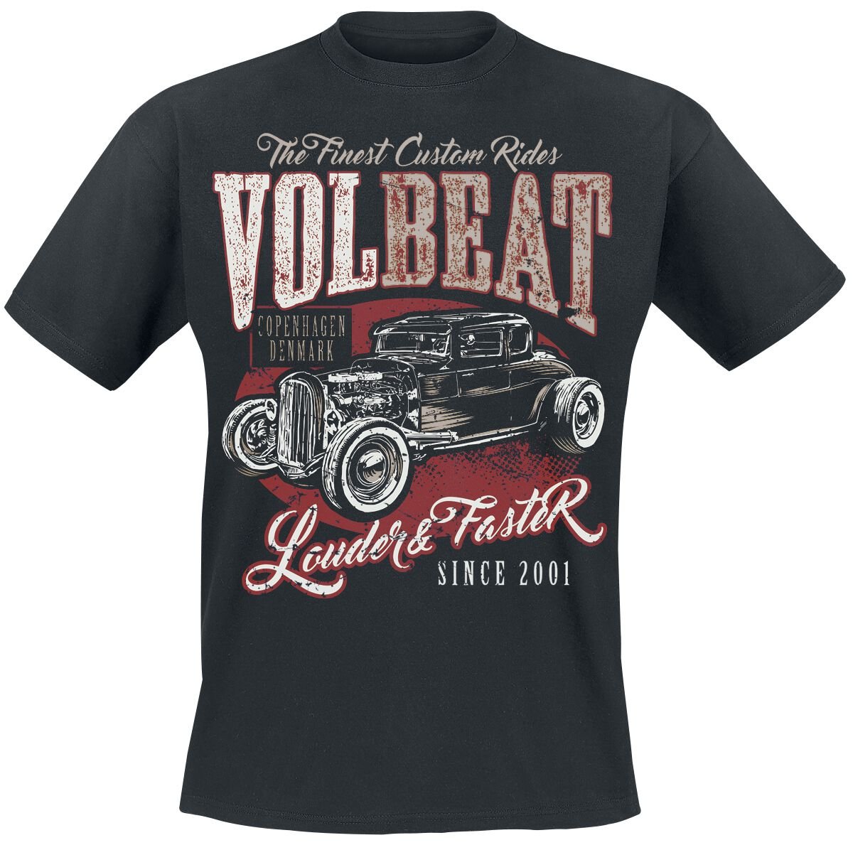T-Shirt Manches courtes  de Volbeat - Louder And Faster - S à 5XL - pour Homme - noir - Volbeat