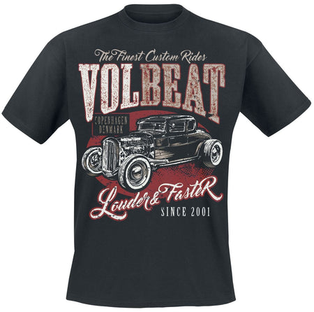T-Shirt Manches courtes  de Volbeat - Louder And Faster - S à 5XL - pour Homme - noir - Volbeat