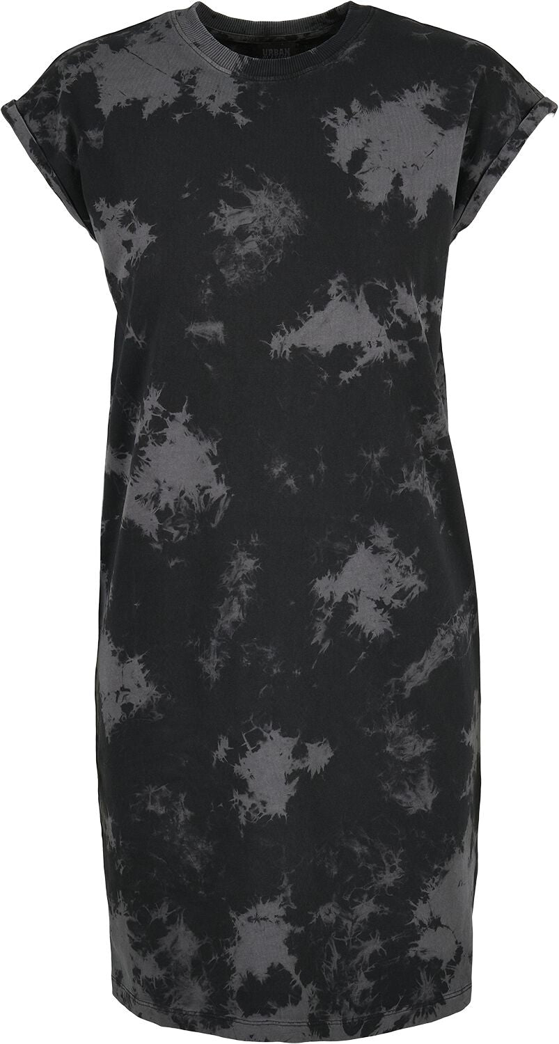 Robe courte  de Urban Classics - Robe Délavée - XS à XL - pour Femme - noir/gris - Urban Classics