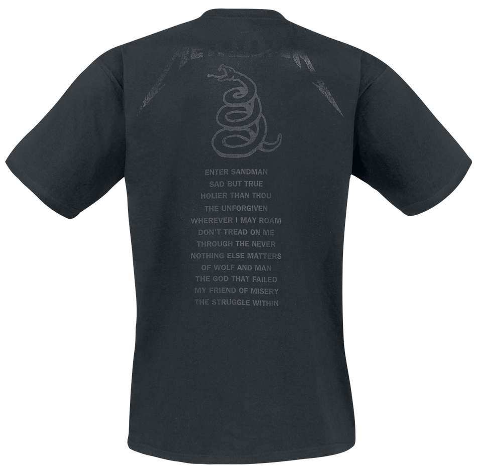 T-Shirt Manches courtes  de Metallica - Black Snake - S à XXL - pour Homme - noir - metallica - View 2