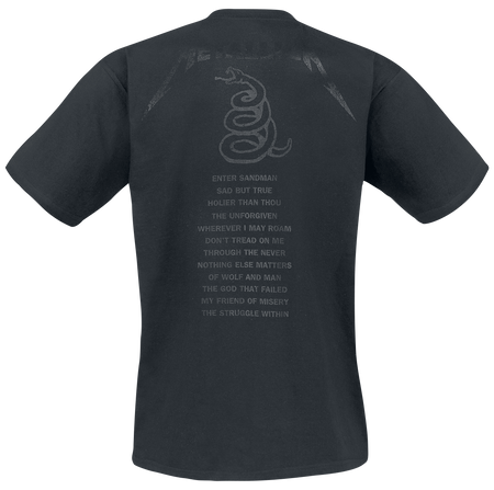 T-Shirt Manches courtes  de Metallica - Black Snake - S à 5XL - pour Homme - noir - metallica - View 2
