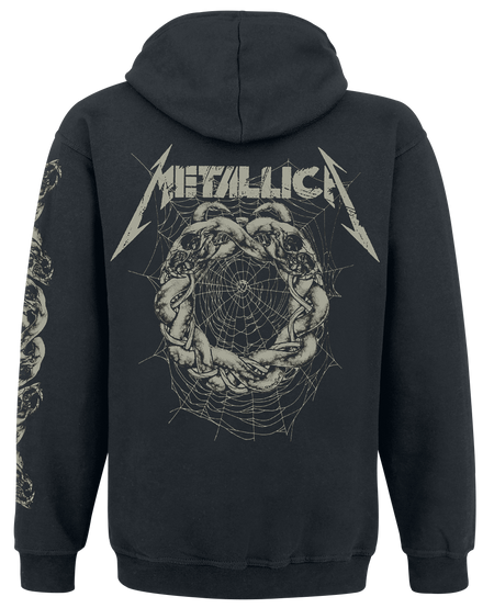 Sweat-shirt zippé à capuche  de Metallica - Snake Ring - S à XXL - pour Homme - noir - metallica - View 2