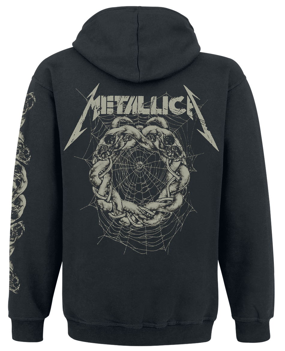 Sweat-shirt zippé à capuche  de Metallica - Snake Ring - S à XXL - pour Homme - noir - metallica - View 2