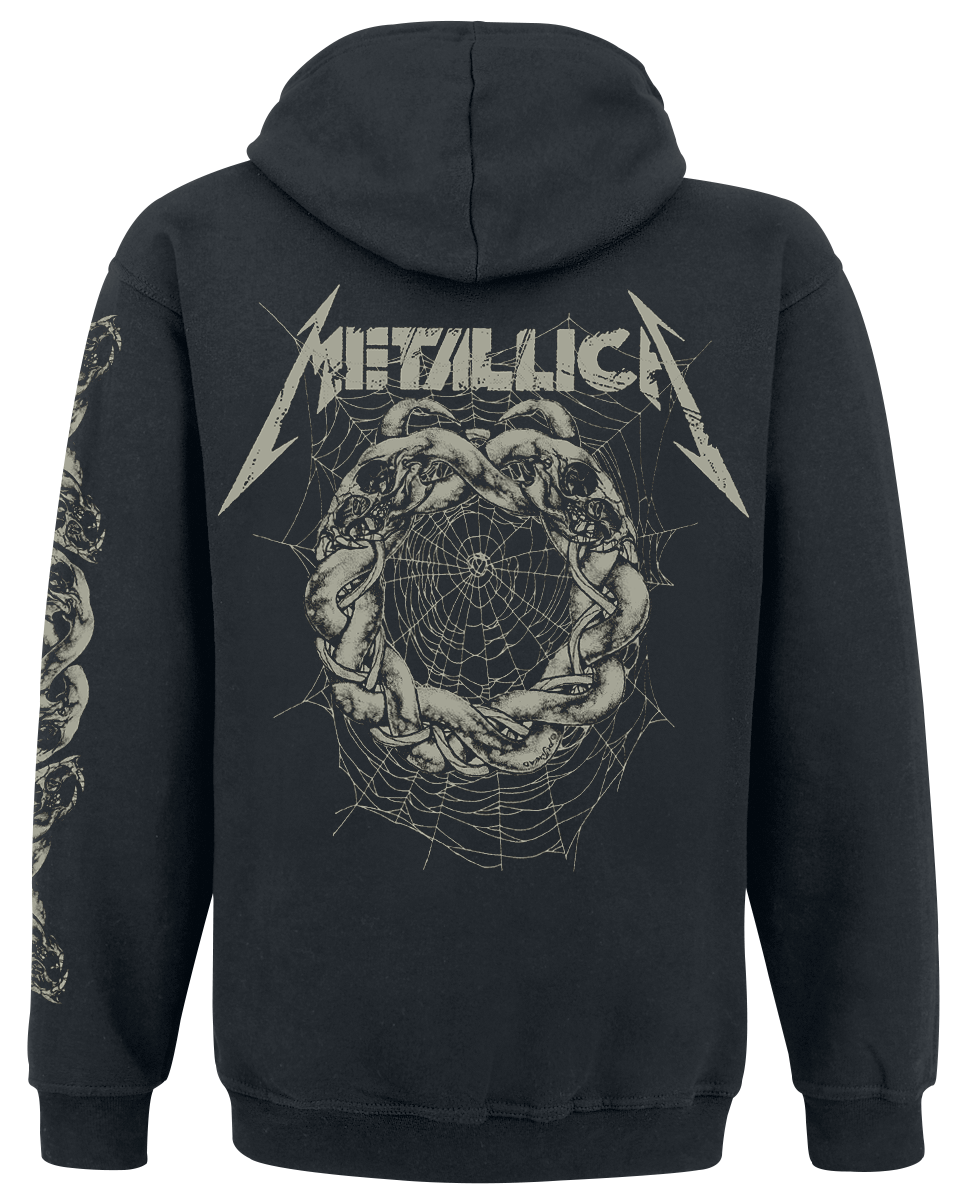 Sweat-shirt zippé à capuche  de Metallica - Snake Ring - S à XXL - pour Homme - noir - metallica - View 2