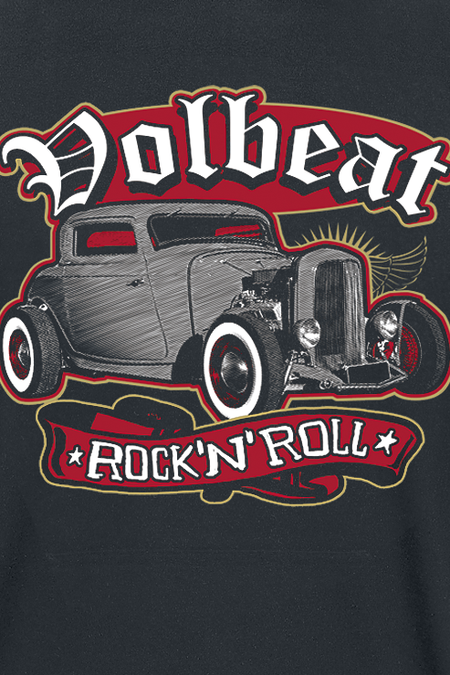 T-Shirt Manches courtes  de Volbeat - Rock'N'Roll - S à 4XL - pour Homme - noir - Volbeat - View 2