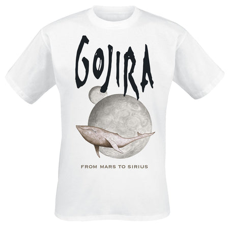T-Shirt Manches courtes  de Gojira - Whale From Mars - S à XXL - pour Homme - blanc - Gojira