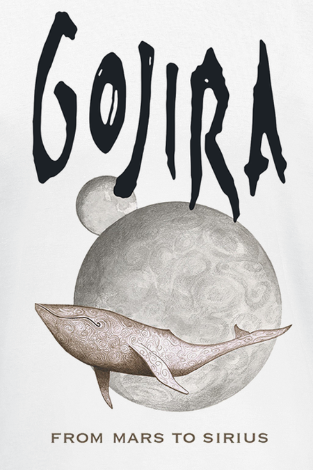 T-Shirt Manches courtes  de Gojira - Whale From Mars - S à XXL - pour Homme - blanc - Gojira - View 2
