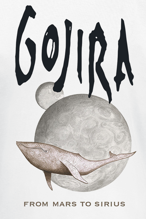 T-Shirt Manches courtes  de Gojira - Whale From Mars - S à XXL - pour Homme - blanc - Gojira - View 2
