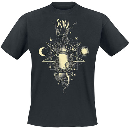 T-Shirt Manches courtes  de Gojira - Celestial Snakes - S à XXL - pour Homme - noir - Gojira