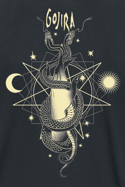 T-Shirt Manches courtes  de Gojira - Celestial Snakes - S à XXL - pour Homme - noir - Gojira - View 2