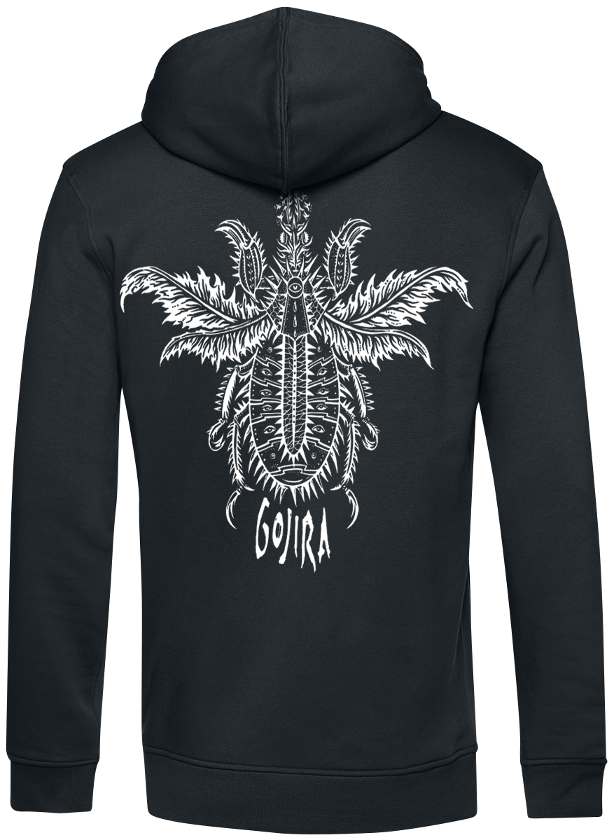 Sweat-shirt à capuche  de Gojira - Bug Eyes - S à XXL - pour Homme - noir - Gojira - View 2