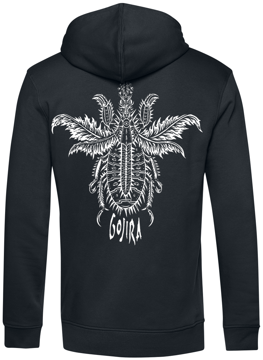 Sweat-shirt à capuche  de Gojira - Bug Eyes - S à XXL - pour Homme - noir - Gojira - View 2