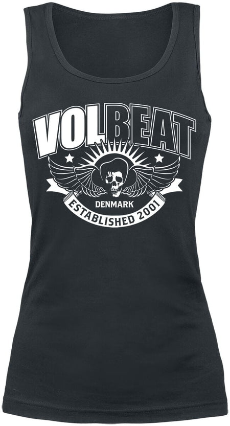 Top  de Volbeat - Skullwing Ribbon - S à XXL - pour Femme - noir - Volbeat