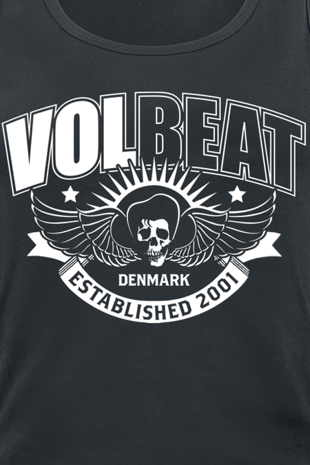 Top  de Volbeat - Skullwing Ribbon - S à XXL - pour Femme - noir - Volbeat - View 2