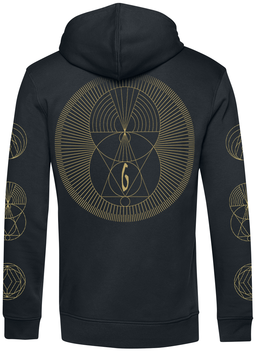 Sweat-shirt à capuche  de Gojira - Symbols - S à XXL - pour Homme - noir - Gojira - View 2