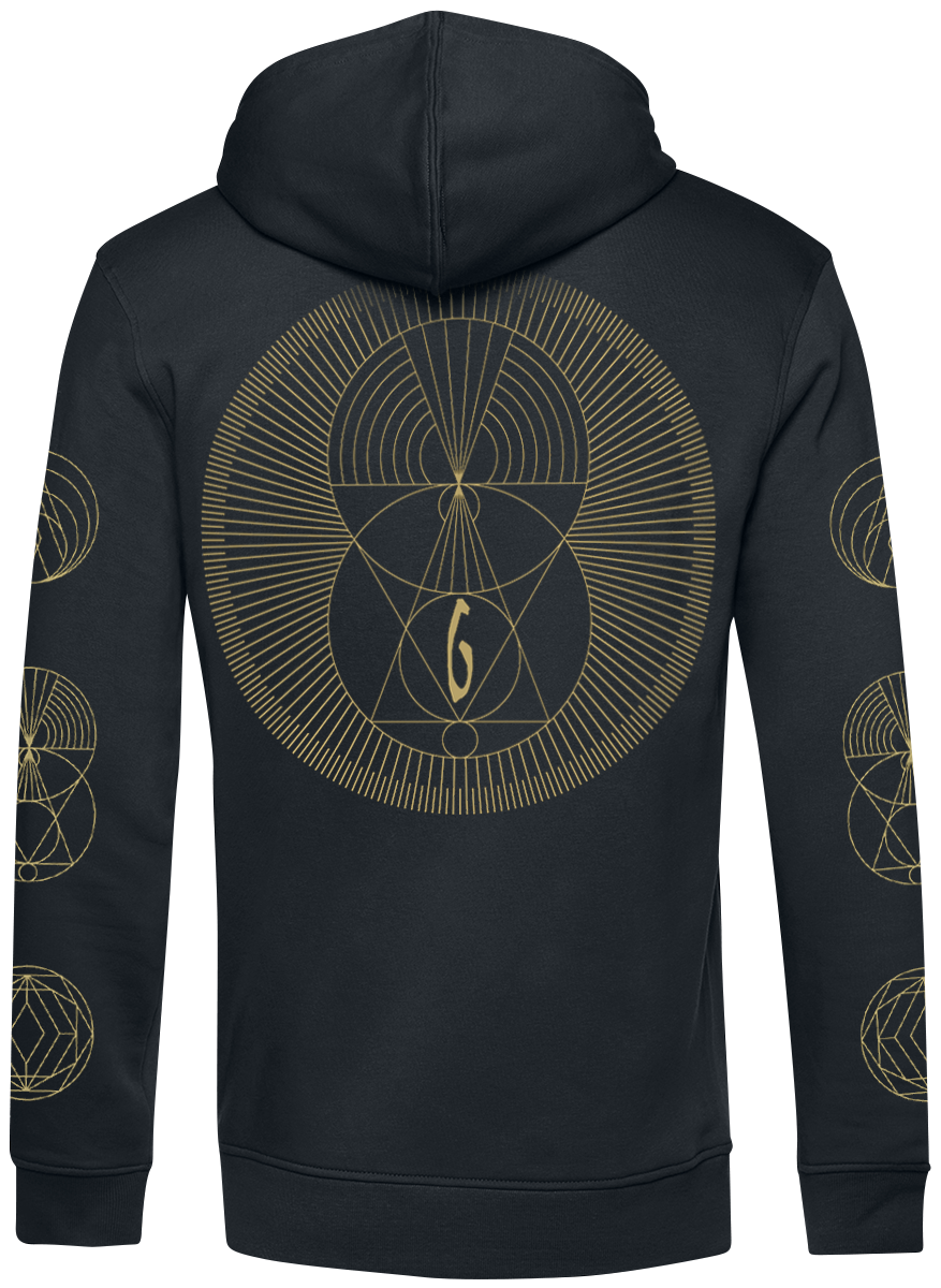 Sweat-shirt à capuche  de Gojira - Symbols - S à XL - pour Homme - noir - Gojira - View 2