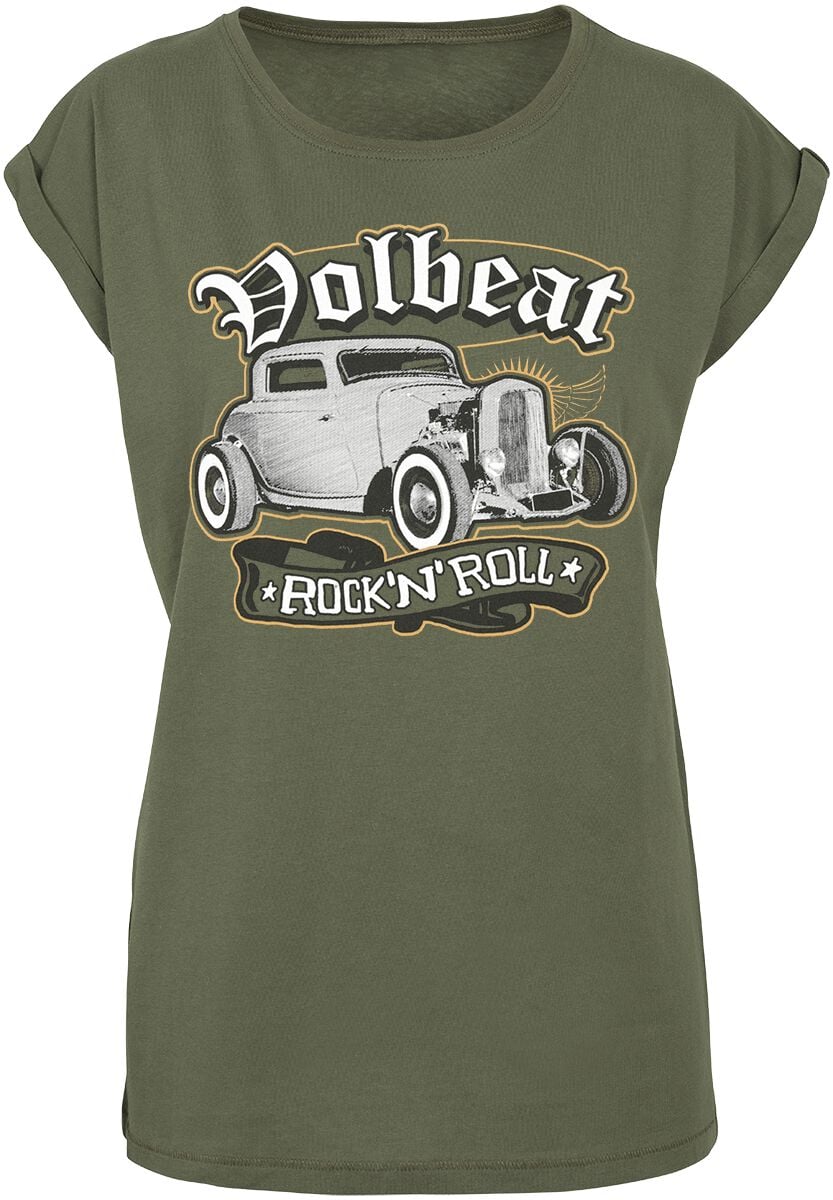 T-Shirt Manches courtes  de Volbeat - Rock'N'Roll - XS à 5XL - pour Femme - olive - Volbeat