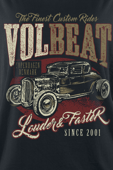 T-Shirt Manches courtes  de Volbeat - Louder And Faster - XS à 5XL - pour Femme - noir - Volbeat - View 2