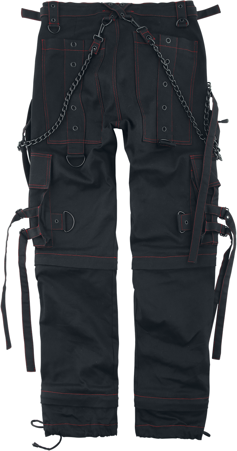 Pantalon Cargo Gothic de Gothicana by EMP - Samsaveel - W30L34 à W42L34 - pour Homme - noir - Gothicana by EMP - View 2