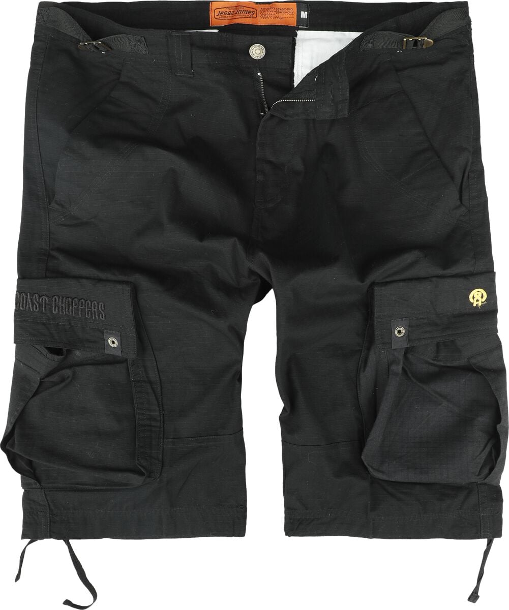 Short  de West Coast Choppers - Short Cargo Caine Indéchirable - S à 3XL - pour Homme - noir - West Coast Choppers