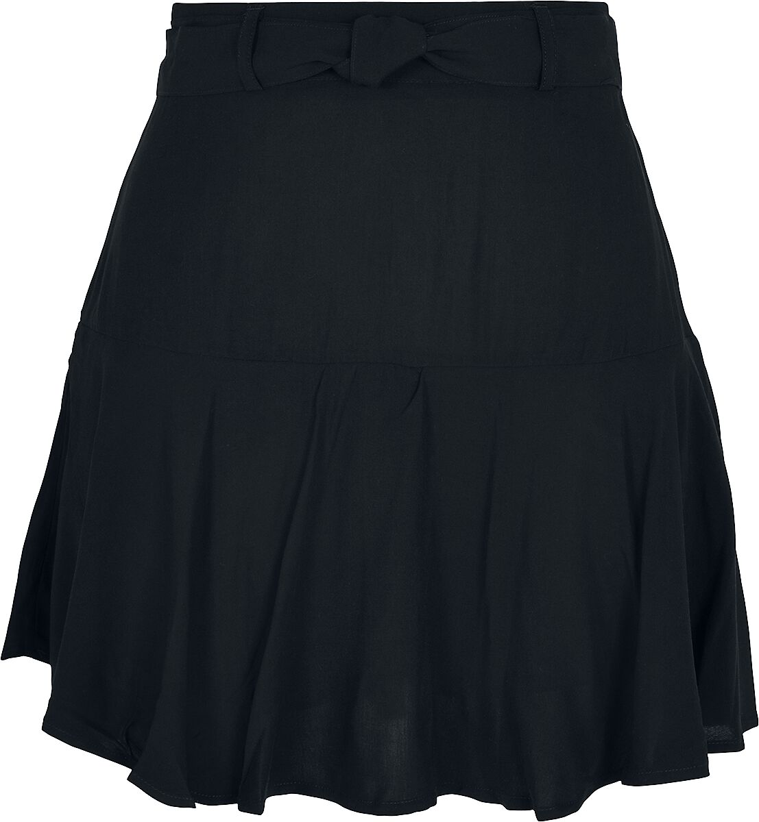 Jupe courte  de Urban Classics - Mini Jupe Viscose - XS à XL - pour Femme - noir - Urban Classics