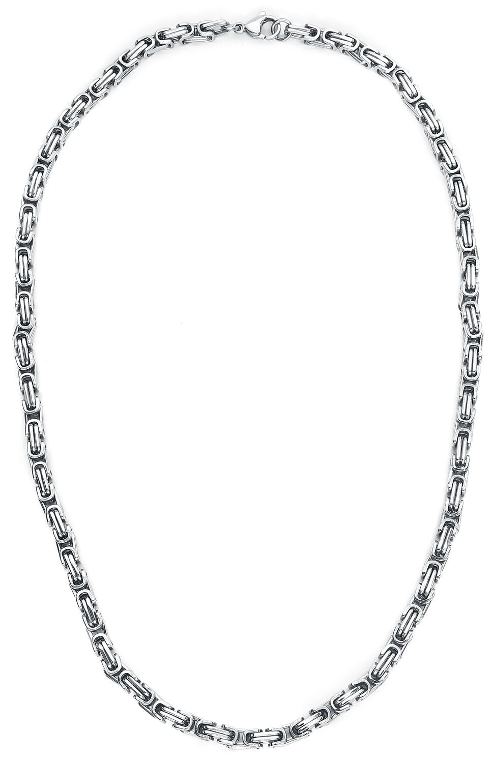 Collier  de etNox hard and heavy - Chaîne Byzantine - pour Homme - couleur argent - etNox hard and heavy