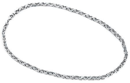 Collier  de etNox hard and heavy - Chaîne Byzantine - pour Homme - couleur argent - etNox hard and heavy - View 2
