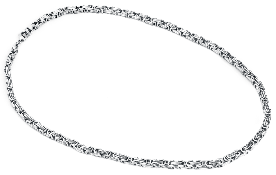 Collier  de etNox hard and heavy - Chaîne Byzantine - pour Homme - couleur argent - etNox hard and heavy - View 2