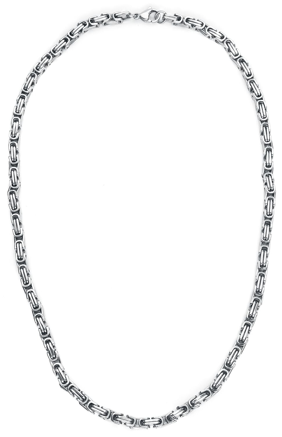 Collier  de etNox hard and heavy - Chaîne Byzantine - pour Homme - couleur argent - etNox hard and heavy