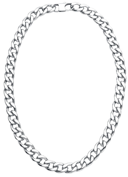 Collier  de etNox hard and heavy - Chaîne Curb - pour Homme - couleur argent - etNox hard and heavy
