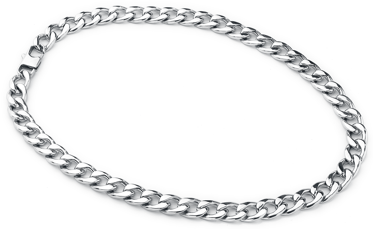 Collier  de etNox hard and heavy - Chaîne Curb - pour Homme - couleur argent - etNox hard and heavy - View 2