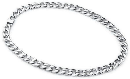 Collier  de etNox hard and heavy - Chaîne Curb - pour Homme - couleur argent - etNox hard and heavy - View 2
