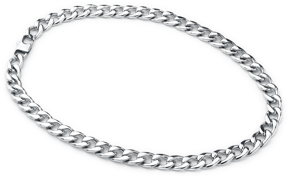 Collier  de etNox hard and heavy - Chaîne Curb - pour Homme - couleur argent - etNox hard and heavy - View 2
