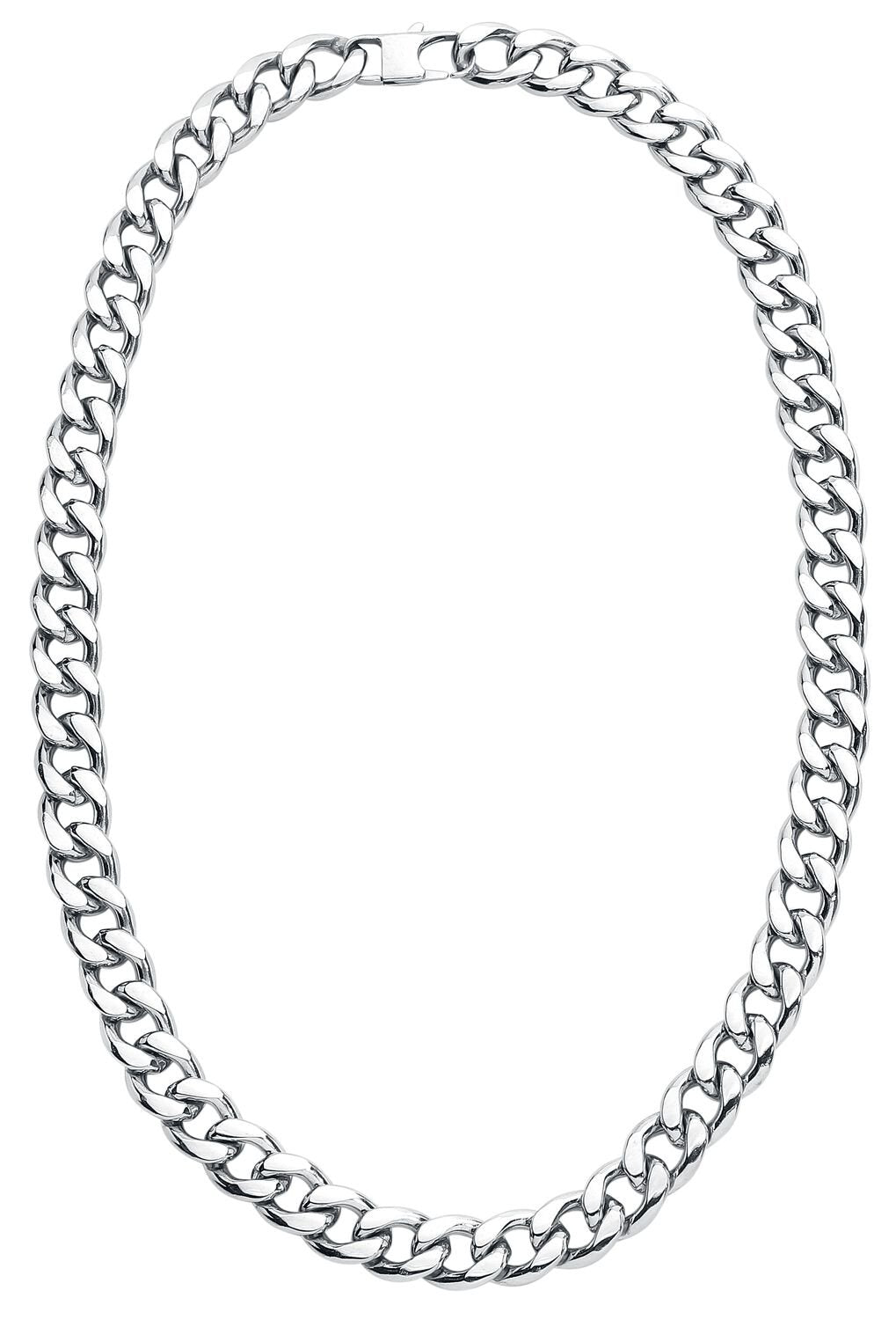 Collier  de etNox hard and heavy - Chaîne Curb - pour Homme - couleur argent - etNox hard and heavy