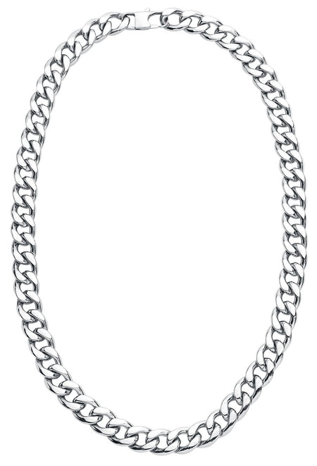 Collier  de etNox hard and heavy - Chaîne Curb - pour Homme - couleur argent - etNox hard and heavy