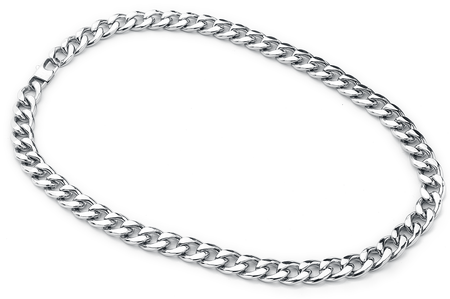 Collier  de etNox hard and heavy - Chaîne Curb - pour Homme - couleur argent - etNox hard and heavy - View 2