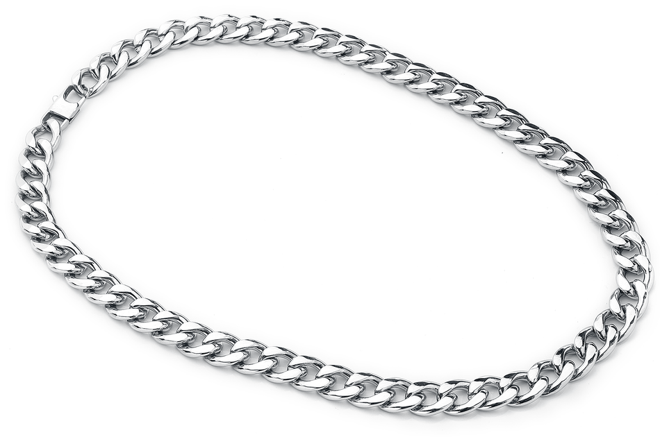 Collier  de etNox hard and heavy - Chaîne Curb - pour Homme - couleur argent - etNox hard and heavy - View 2
