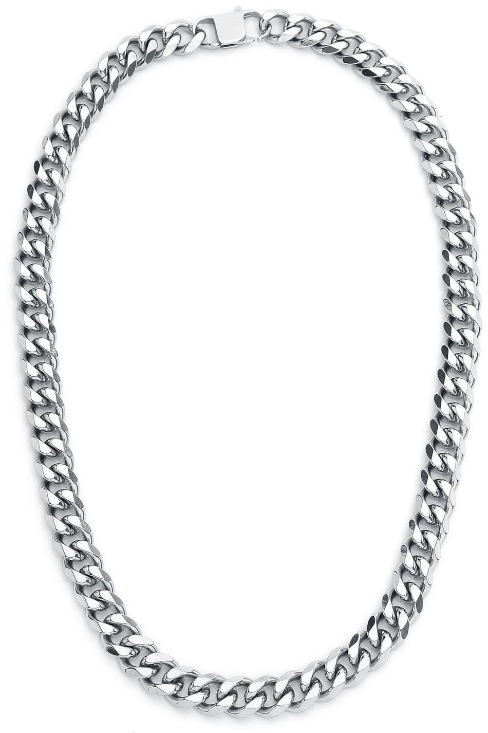 Collier  de etNox hard and heavy - Chaîne Curb - pour Homme - couleur argent - etNox hard and heavy