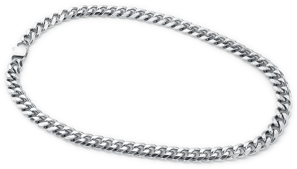 Collier  de etNox hard and heavy - Chaîne Curb - pour Homme - couleur argent - etNox hard and heavy - View 2
