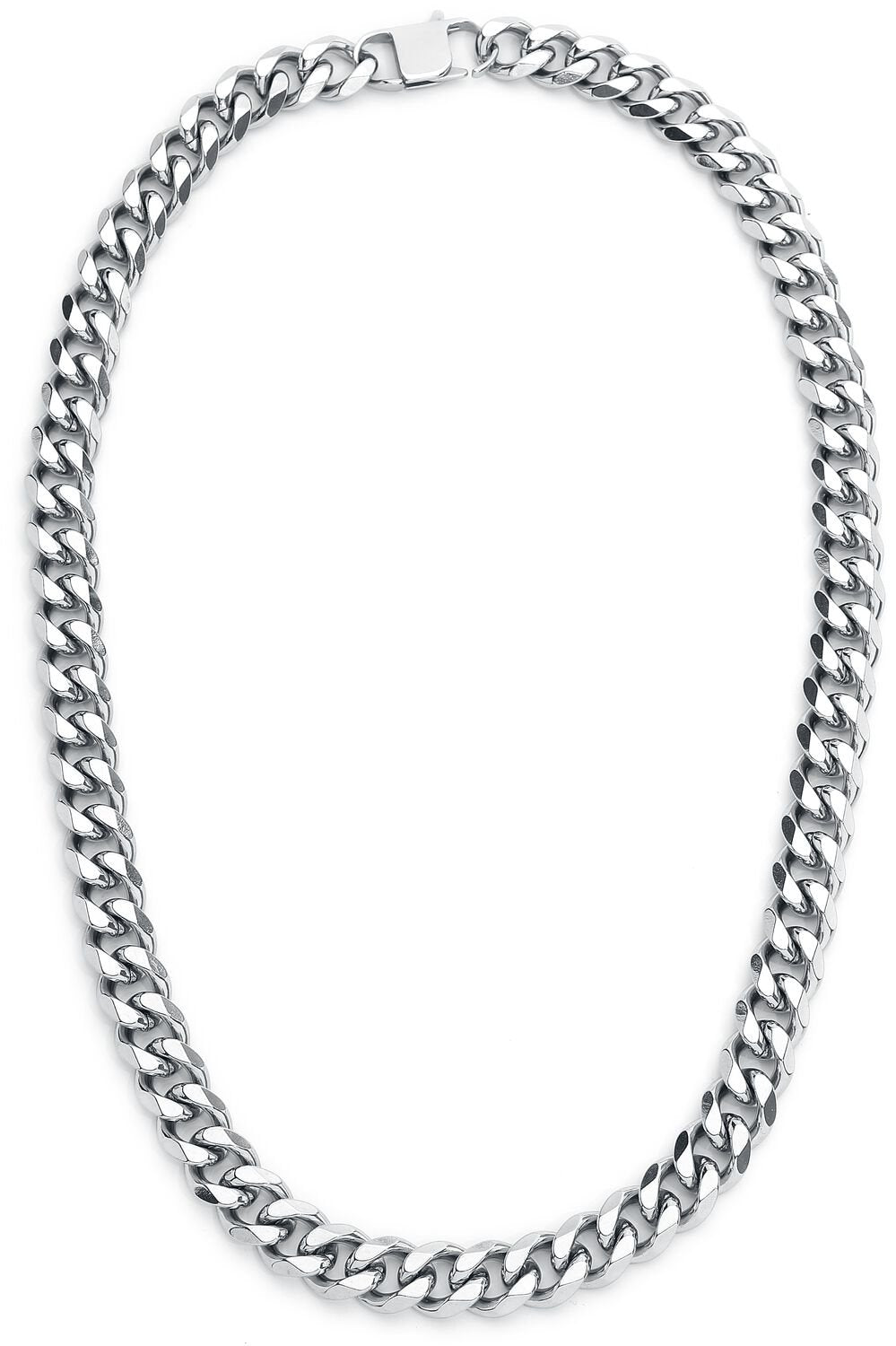 Collier  de etNox hard and heavy - Chaîne Curb - pour Homme - couleur argent - etNox hard and heavy