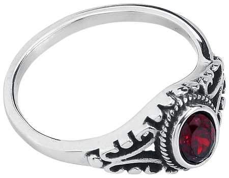 Bague Gothic de etNox - Ruby - pour Femme - couleur argent - etNox - View 2