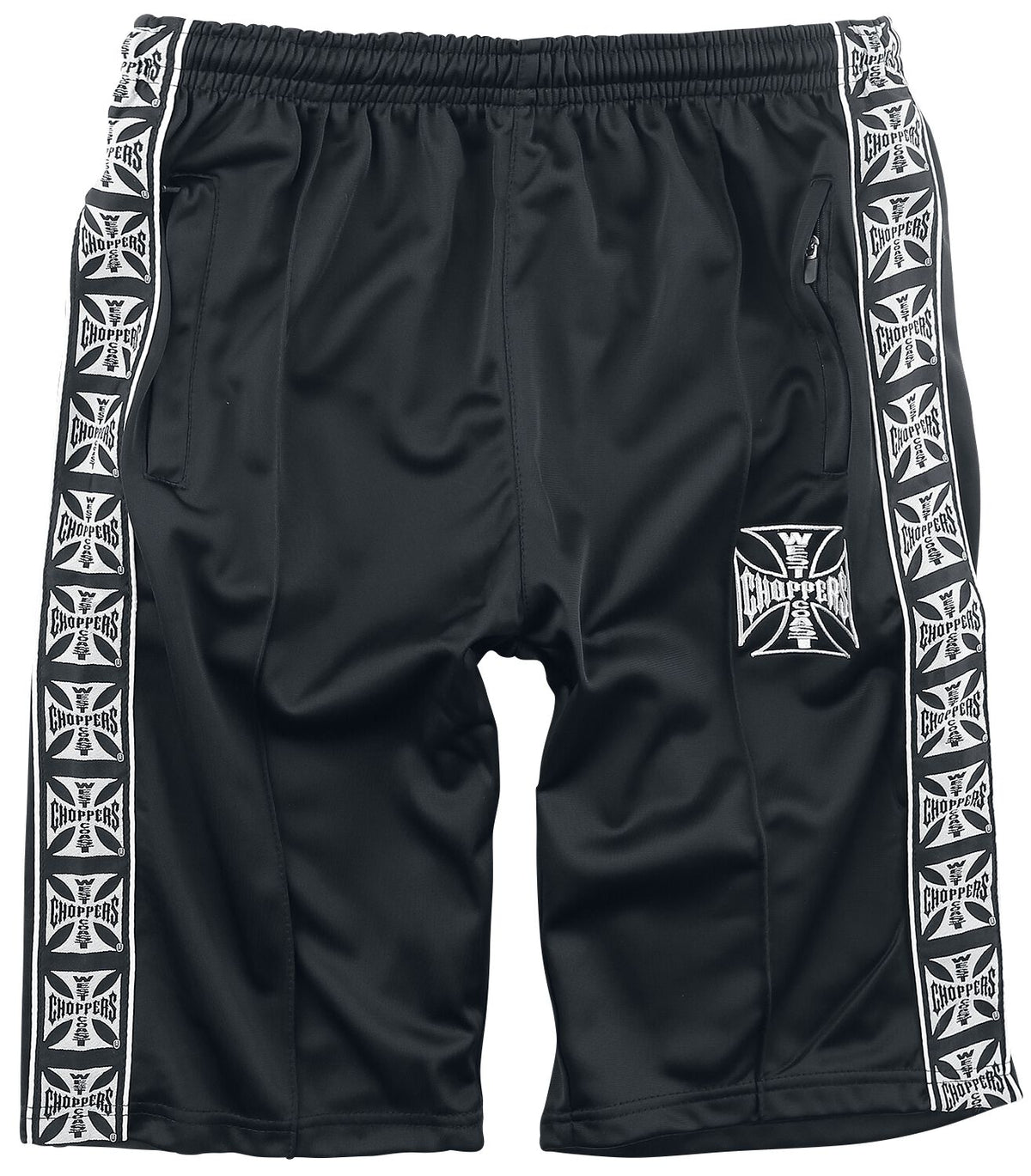 Short Rockabilly de West Coast Choppers - Short De Jogging - S à XXL - pour Homme - noir - West Coast Choppers