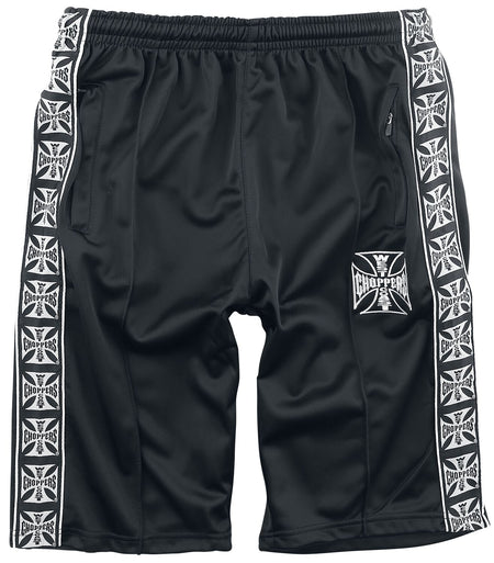 Short Rockabilly de West Coast Choppers - Short De Jogging - S à XXL - pour Homme - noir - West Coast Choppers