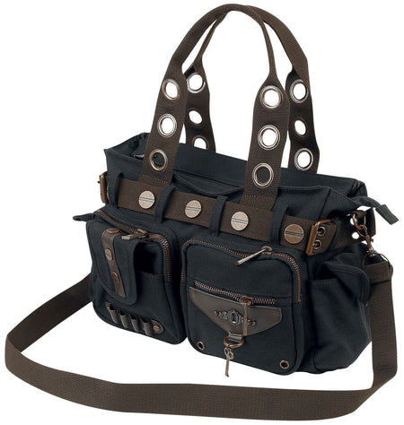 Sac à bandoulière Gothic de Banned Alternative - Sac Noir Brown Key - pour Unisexe - noir - Banned Alternative