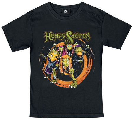 T-shirt  de Heavysaurus - Metal-Kids - Rock 'n Rarr - 164 - pour filles & garçonse - noir - Heavysaurus